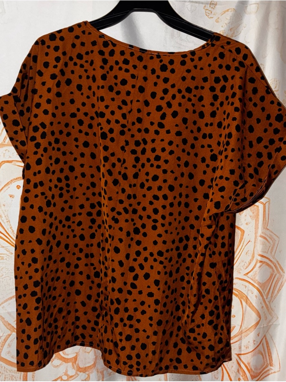 Emery Rose Button-Back Dot Print Blouse Bundle - Picture 5 of 11
